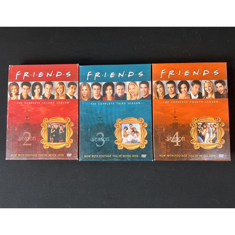 Friends: The Complete Second, Third & Fourth Seasons DVD Lot
